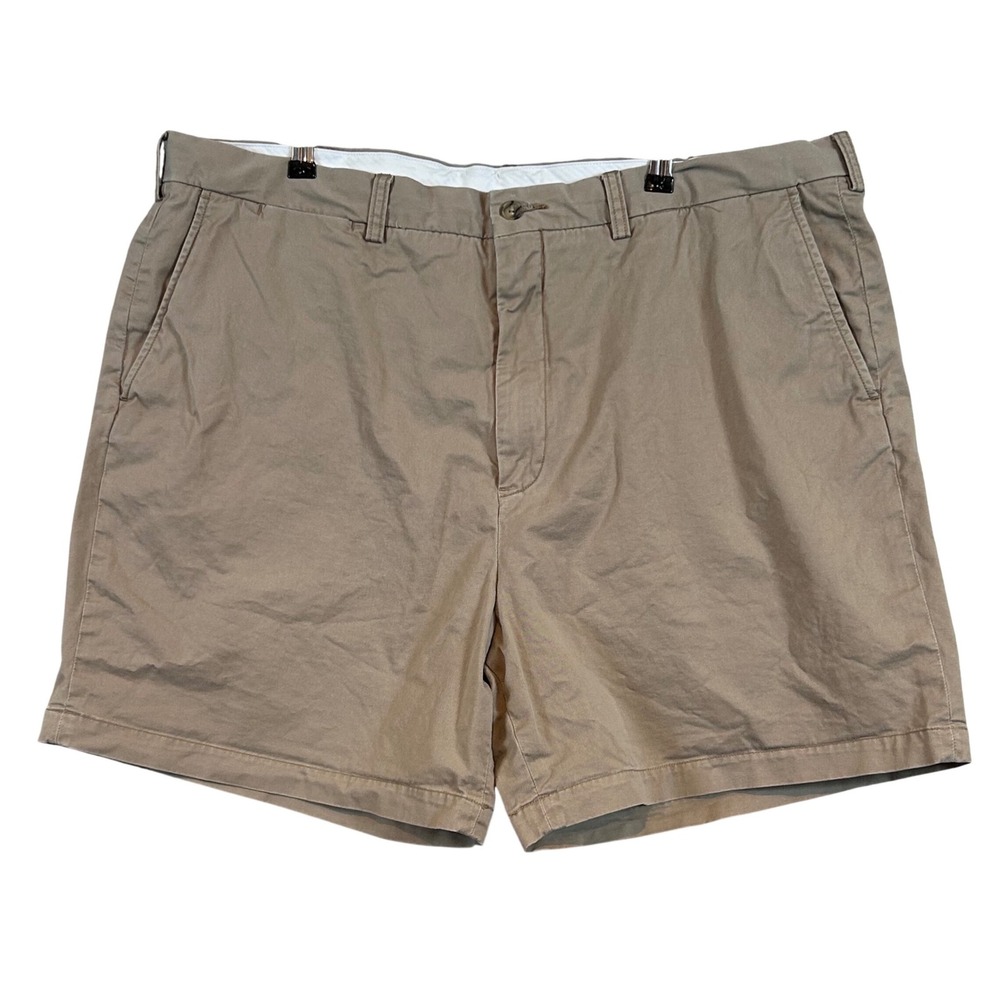 Polo Ralph Lauren Stretch Classic Fit Tan Khaki Chino Shorts Mens 42 Preppy Golf